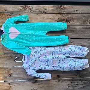 18M Carters Winter Time Jumpsuit X2